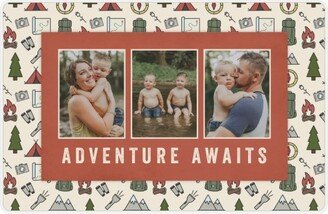 Placemats: Camping Adventures Placemat, Beige