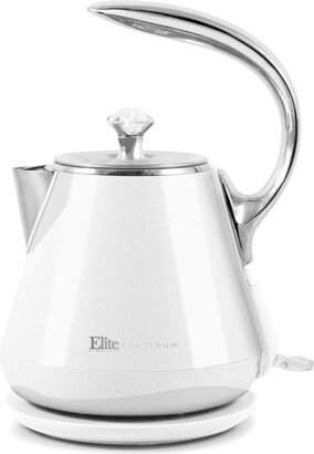 1.2L Cool-Touch Stainless Steel Electric Kettle, White