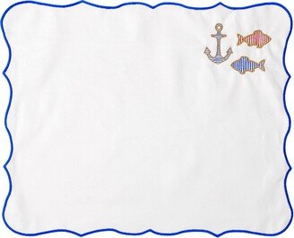 Km Home Collection Pisces - Cotton Placemats Set Of 2