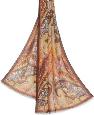 Paisley-Print Modal Scarf