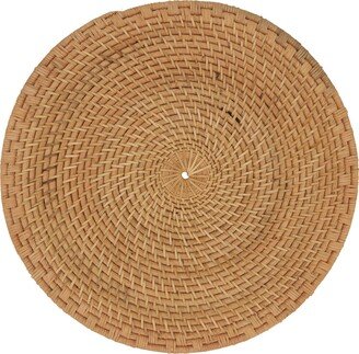 Saro Lifestyle Rattan Placemats with Woven Design, Set of 4, 15