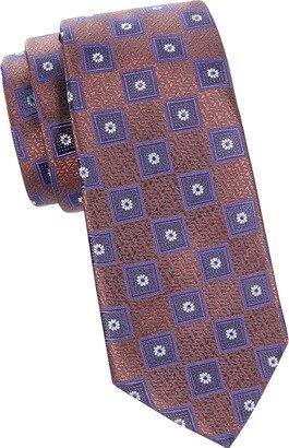 Medallion Silk Jacquard Tie-AA