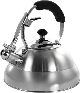 MegaChef 2.7L Stovetop Whistling Kettle - Brushed Silver