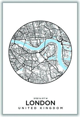 Stanley Print House Map Of London