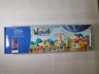 Crafting Spark Diamond Painting Kit Wizardi Night Skyscraper WD2336 14.9 x 27.6 inches