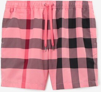 Check Drawcord Swim Shorts