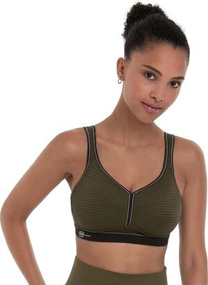 Performance Sports Bra Maximum Support (Dark Olive/Black) Women's Bra