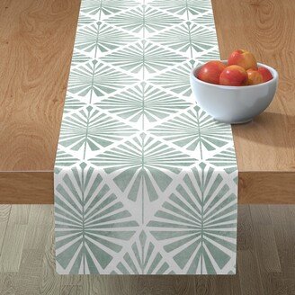 Table Runners: Laguna - Green Table Runner, 90X16, Green