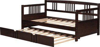 Twin Size Daybed Wood Bed-AA