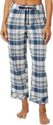 Pajama Bottoms (Blue/Ivory Plaid) Women's Pajama