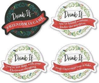 Big Dot of Happiness Drink If Game - Rustic Merry Friendsmas - Friends Christmas Party Game - 24 Count