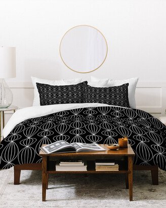 Gabi Lanterns Black Duvet Cover Set