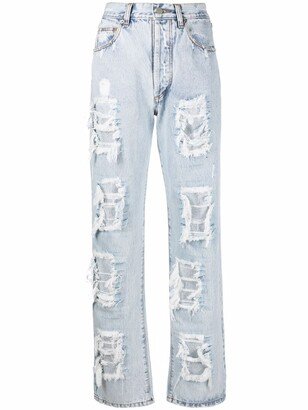 Ripped-Design Jeans