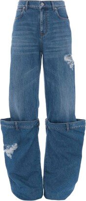 distressed Bucket jeans