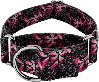 Country Brook Petz Pink Honeysuckle Breeze Martingale Dog Collar (Large, 2 Inch)