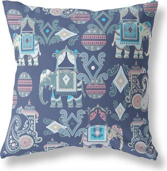 Amrita Sen Designs Amrita Sen Elephant Howdah Indoor Outdoor Pillow Zip