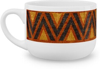 Mugs: Modern Desert - Rust Latte Mug, White, 25Oz, Orange