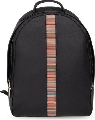 Signature Stripe Detailed Backpack