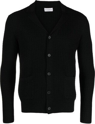 Cable-Knit Wool Cardigan