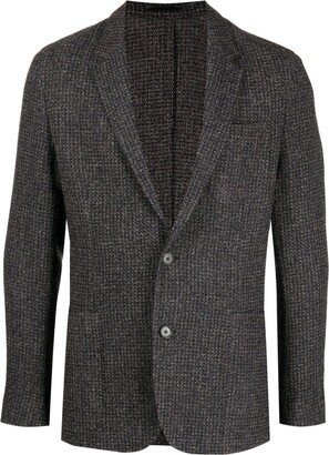 Single-Breasted Bouclé Blazer