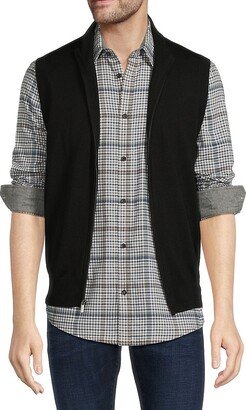 Saks Fifth Avenue Made in Italy Saks Fifth Avenue Men's Merino Wool Blend Full Zip Vest