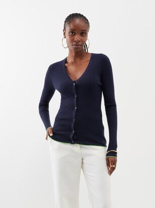 Addison Ribbed-knit Cashmere-blend Cardigan