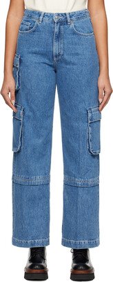 Blue Relaxed-Fit Jeans-AA