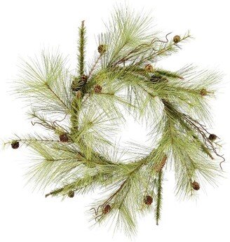 30 Jasper Pine Artificial Christmas Wreath, Unlit