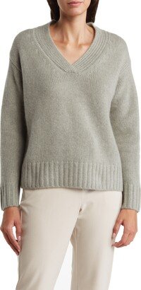 ELIE ELIE TAHARI V-Neck Jersey Cashmere Sweater
