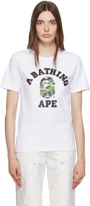 White Woodland Camo College T-Shirt