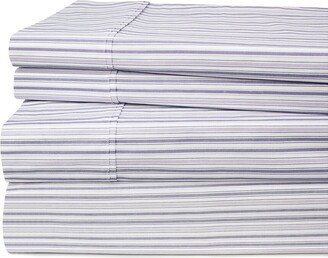 200Tc Percale Shirt Stripe Sheet Set-AA