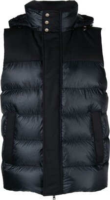 Quilted Hooded Gilet-AC