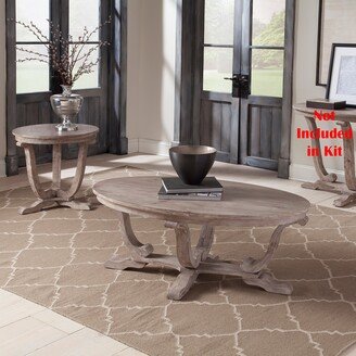 The Gray Barn Greystone Mill Stone White Wash 3 Piece Table Set