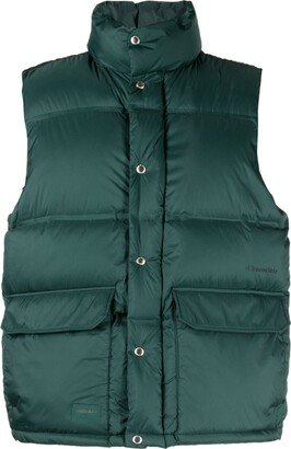 CHOCOOLATE Padded Zip-Up Gilet-AA