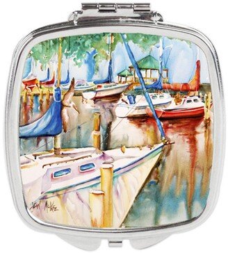 JMK1239SCM Gazebo & Sailboats Compact Mirror