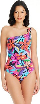 Bold Rush Asymmetrical One-Piece (Multi) Women's Swimsuits One Piece