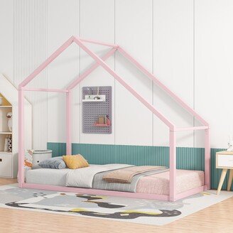 Twin Size Metal House Bed kids Bed