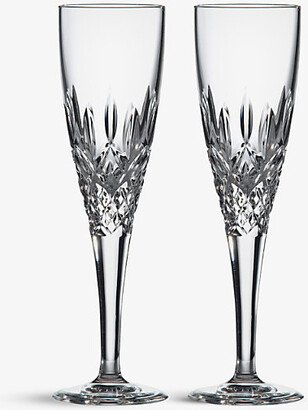 Highclere Crystal Champagne Flutes set of two