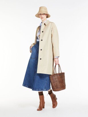 Water-resistant cotton trench coat