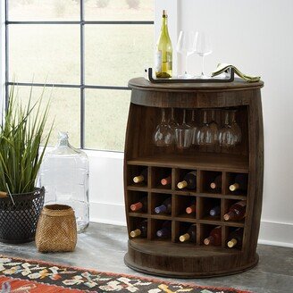 Durango Solid Wood Accent Wine Barrel