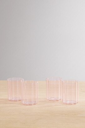 Fazeek - Wave Set Of Four Glasses - Pink