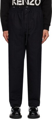 Black Paris Drawstring Cargo Pants