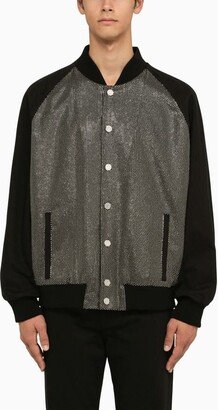 Black/silver bomber jacket