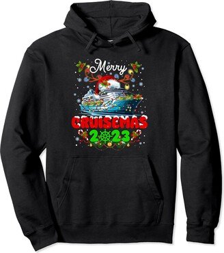 Merry Cruisemas Family Cruise Christmas 2023 Shirt Merry Cruisemas Family Cruise Christmas 2023 Funny Boat Trip Pullover Hoodie