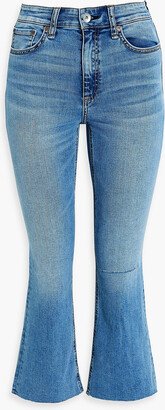 Nina high-rise kick-flare jeans