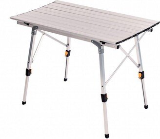 Oypla 3ft Adjustable Portable Folding Outdoor Aluminium Camping Table