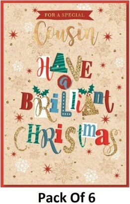 Simon Elvin Cousin Traditional Christmas Card (Pack of 6)