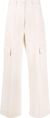 High-Waisted Straight-Leg Trousers-AM