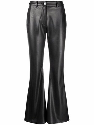 Moon faux-leather trousers