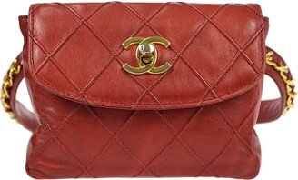 1980S Cosmoline Belt Bag Red Lambskin #75